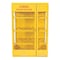 Vestil Yellow Cylinder Cabinet Horizontal 12 Cylinder Capacity CYL-H-12 - alternate 4